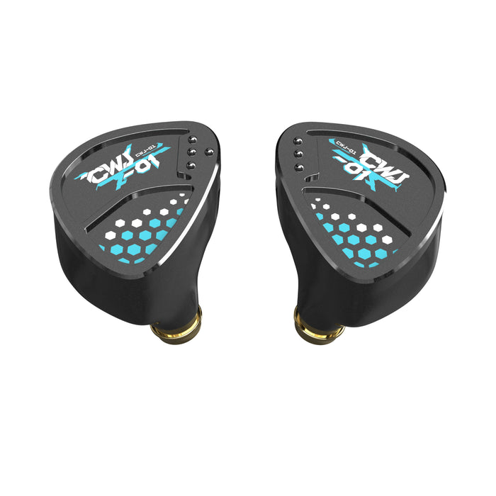 HE Cai Wenji Black Single Dynamic Driver Wired In-Ear Headphones