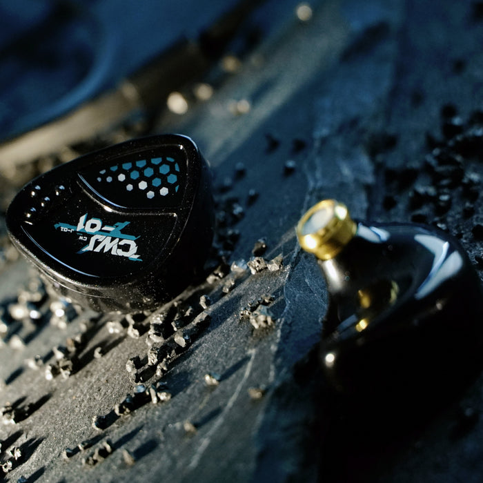 HE Cai Wenji Black Single Dynamic Driver Wired In-Ear Headphones
