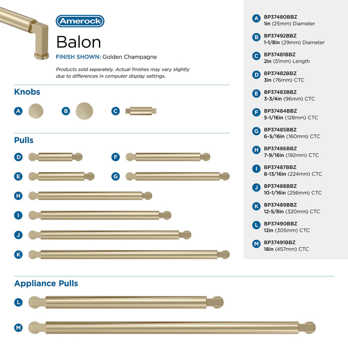 Open Box - Amerock BP37491BBZ - Pulls Cabinet Hardware