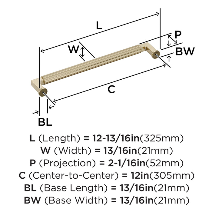 Open Box - Amerock BP37650BBZ - Pulls Cabinet Hardware