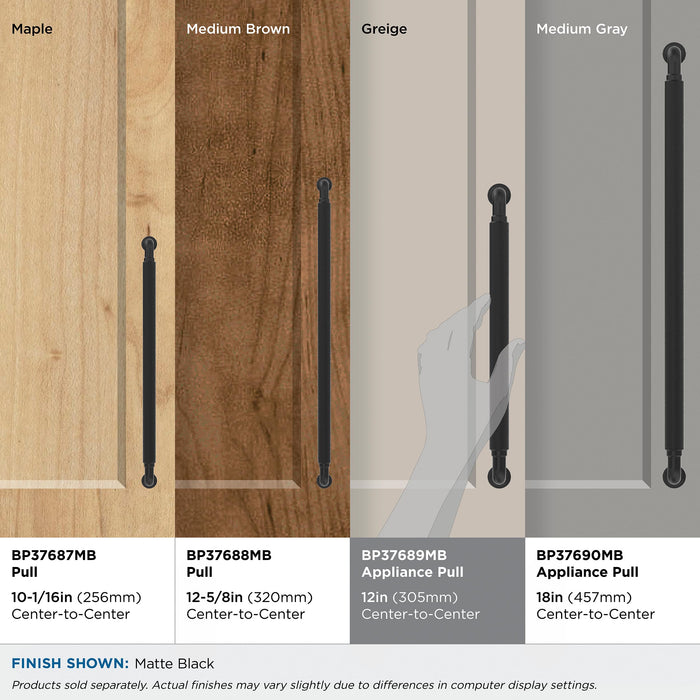 Open Box - Amerock BP37689MB - Pulls Cabinet Hardware