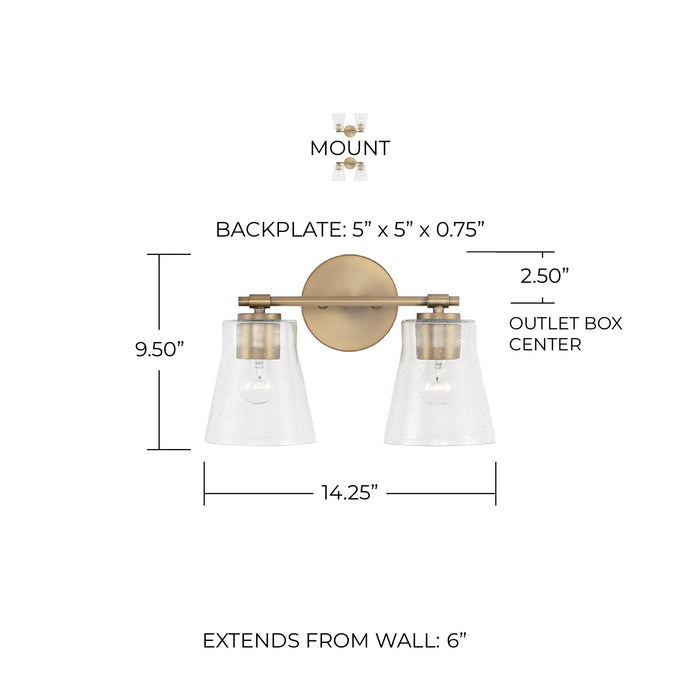 Open Box - Capital Lighting 146921BN-533 - Bathroom Fixtures Indoor Lighting