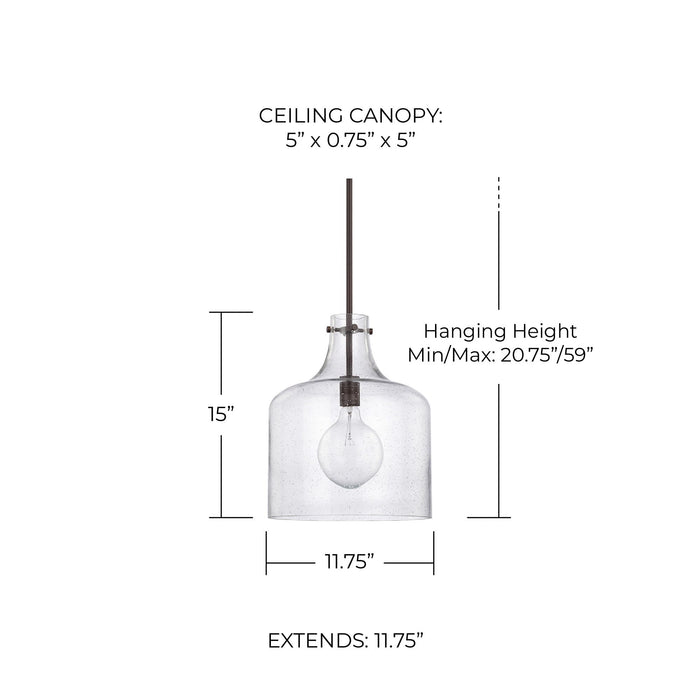 Open Box - Capital Lighting 325712BZ - Pendants Indoor Lighting