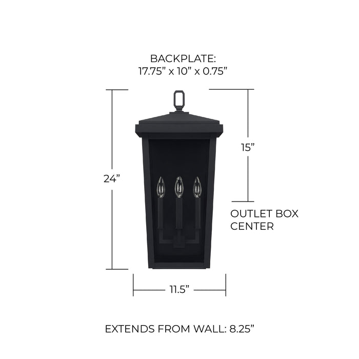 Open Box - Capital Lighting 926232BK - Wall Sconces Outdoor Lighting