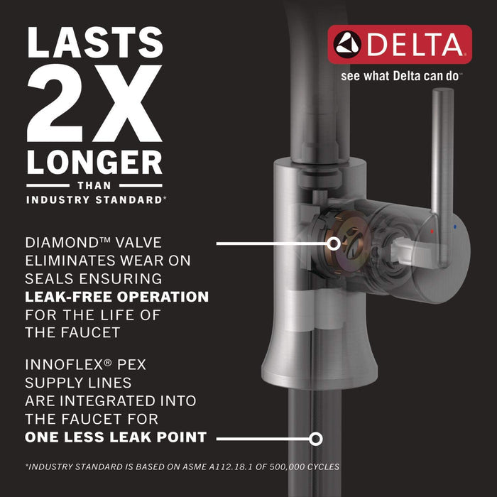 Open Box - Delta 573-SS-PR-MPU-DST - Bathroom Sink Faucets Faucet