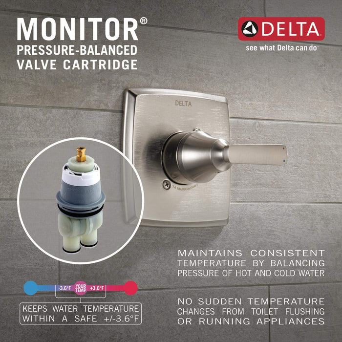 Open Box - Delta T14089-PR - Valve Trim Only Showers