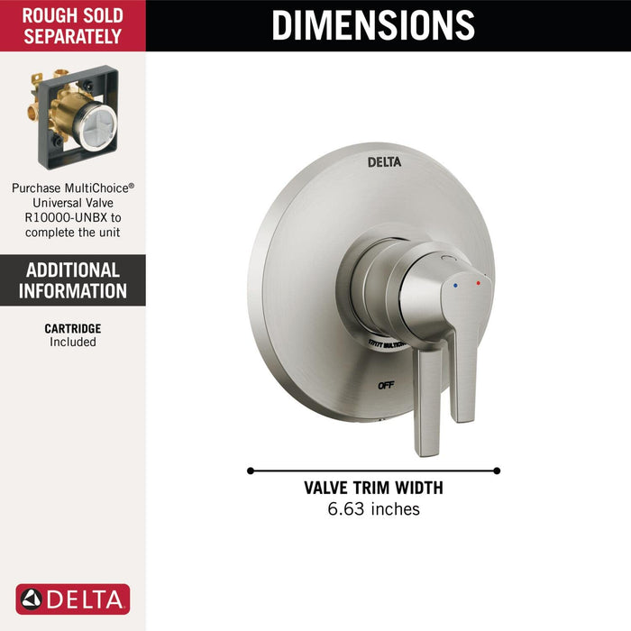 Open Box - Delta T17072-SS-PR - Valve Trim Only Showers
