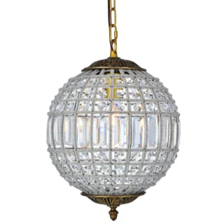 Open Box - Elegant Lighting 1205D12FG/RC Olivia 12" Wide Single Light Pendant from the Urban Classics Collection