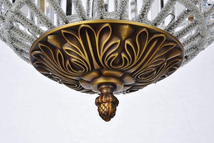 Open Box - Elegant Lighting 1205D12FG/RC Olivia 12" Wide Single Light Pendant from the Urban Classics Collection