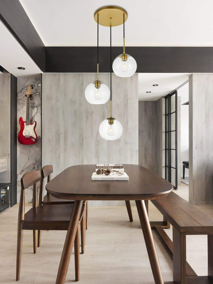 Open Box - Elegant Lighting LD2208BK - Pendants Indoor Lighting
