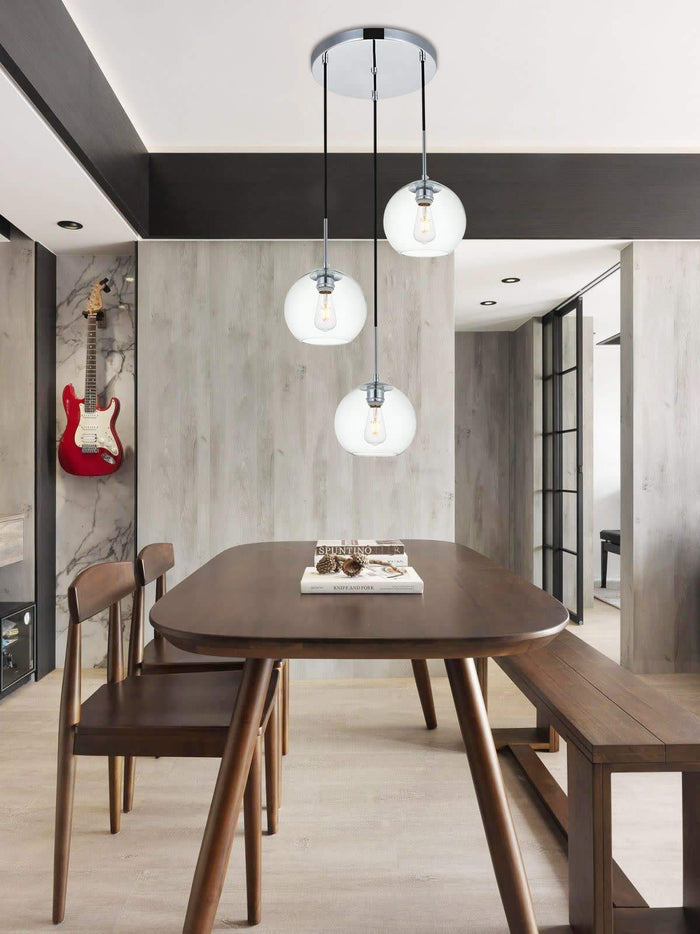Open Box - Elegant Lighting LD2208BK - Pendants Indoor Lighting