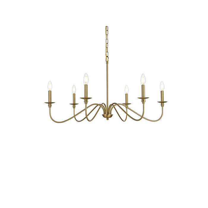 Open Box - Elegant Lighting LD5006D36SG - Chandeliers Indoor Lighting