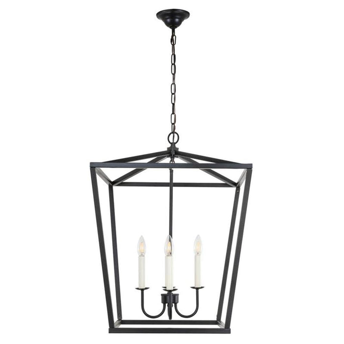 Open Box - Elegant Lighting LD6008D20BK - Chandeliers Indoor Lighting