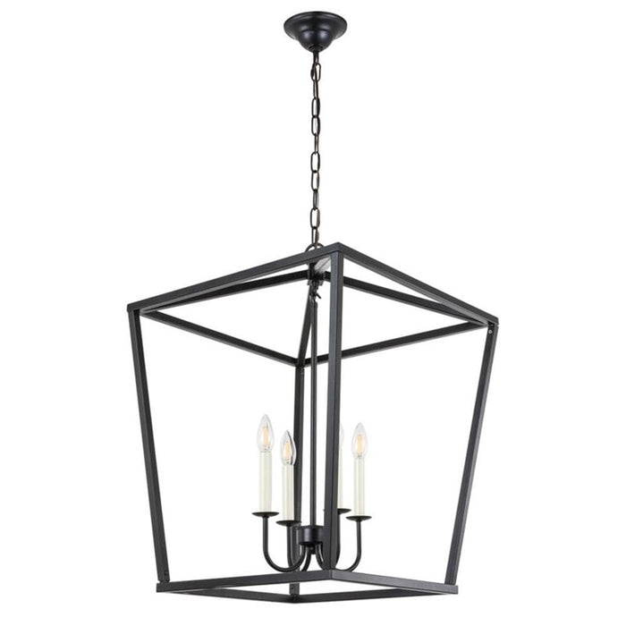 Open Box - Elegant Lighting LD6008D20BK - Chandeliers Indoor Lighting