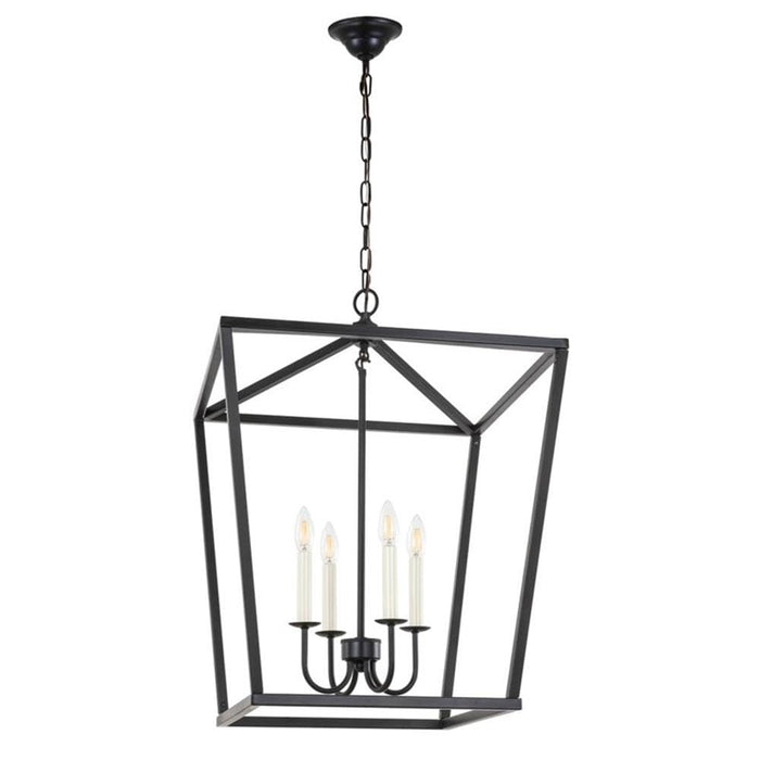 Open Box - Elegant Lighting LD6008D20BK - Chandeliers Indoor Lighting