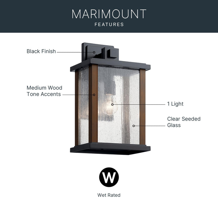 Open Box - Kichler 59018BK - Wall Sconces Outdoor Lighting