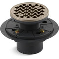 Open Box - Kohler K-9135-BV Round Grid Shower Drain
