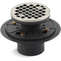 Open Box - Kohler K-9135-SN Round Grid Shower Drain