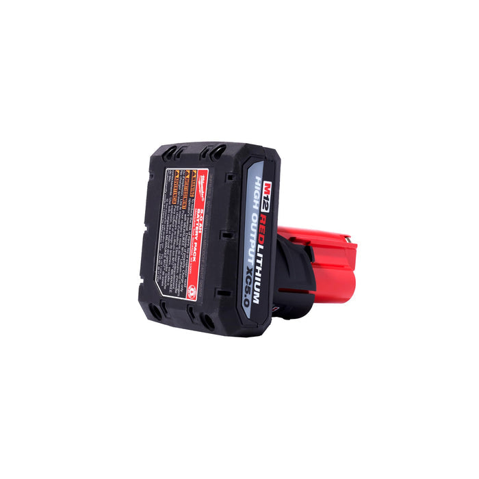 Open Box -  M12 12V Lithium-Ion XC High Output 5.0 Ah Battery Pack (2-Pack) Starter Kit with Charger