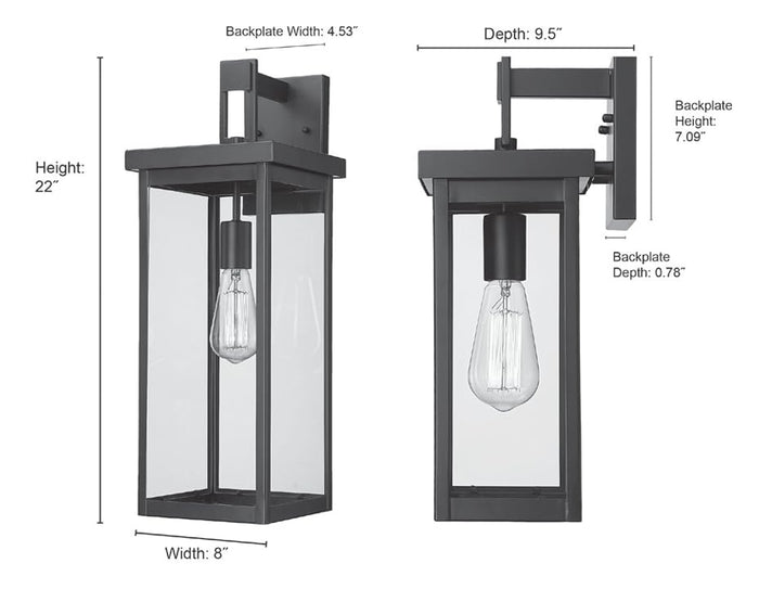 Open Box - Millennium Lighting 42602-PBZ - Wall Sconces Outdoor Lighting
