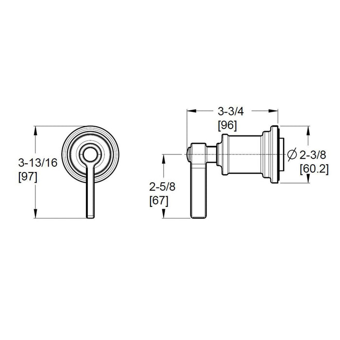 Open Box - Pfister 016-WNBG - Diverter Trims Showers
