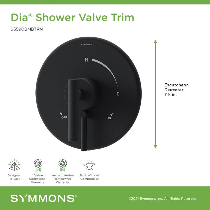 Open Box - Symmons S3590BTRM - Volume Control Trims Showers