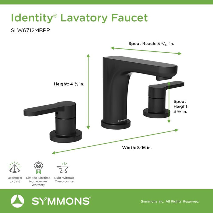 Open Box - Symmons SLW6712MBPP - Bathroom Sink Faucets Faucet