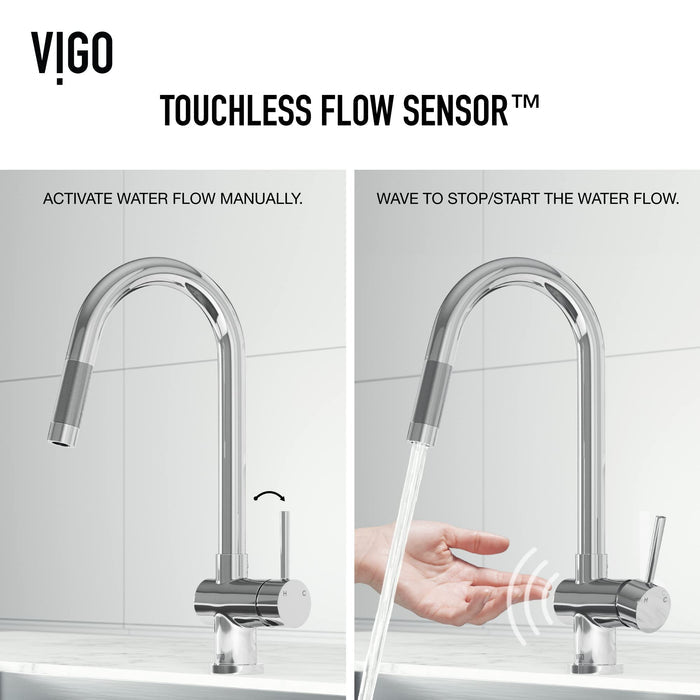 Open Box - Vigo VG02008MBS - Kitchen Faucet