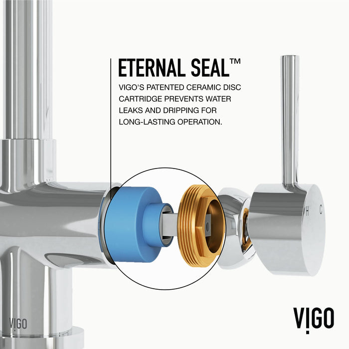 Open Box - Vigo VG02008MBS - Kitchen Faucet