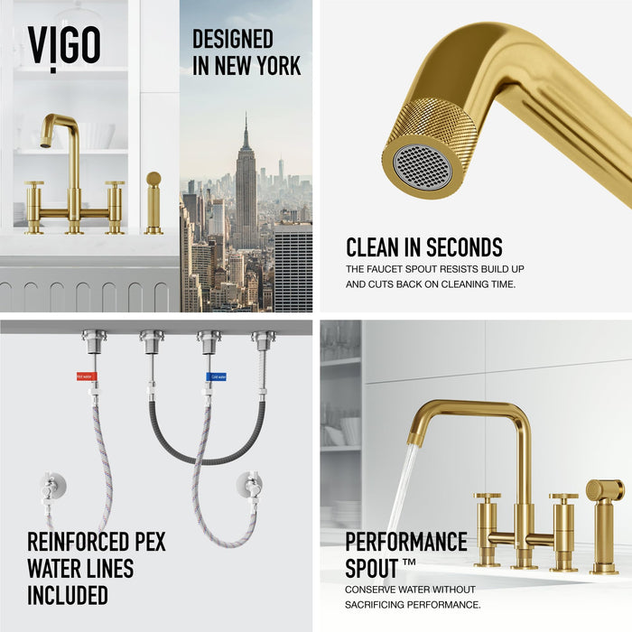 Open Box - Vigo VG02051MG - Kitchen Faucet