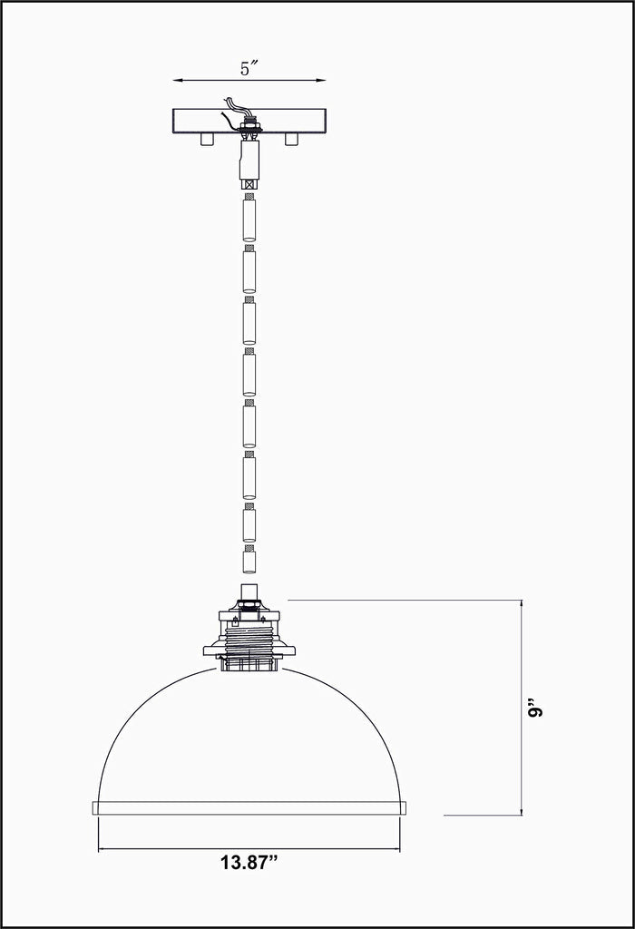 Open Box - Z-Lite 1004P14-MW-RB - Pendants Indoor Lighting