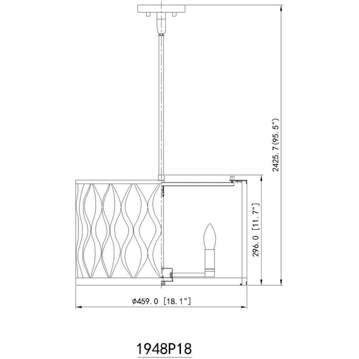 Open Box - Z-Lite 1948P18-MGLD - Pendants Indoor Lighting