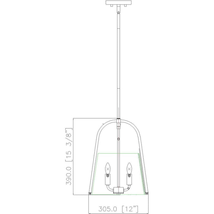 Open Box - Z-Lite 3041P12-MGLD - Pendants Indoor Lighting