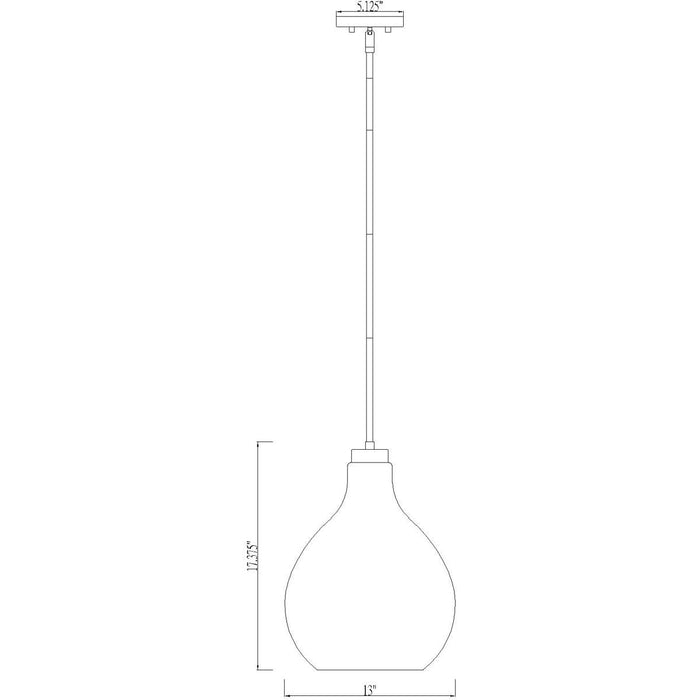 Open Box - Z-Lite 496P13-MGLD - Pendants Indoor Lighting