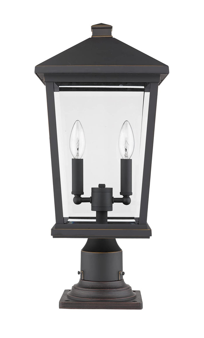 Open Box - Z-Lite 568PHBR-533PM-BK - Post Lights Outdoor Lighting