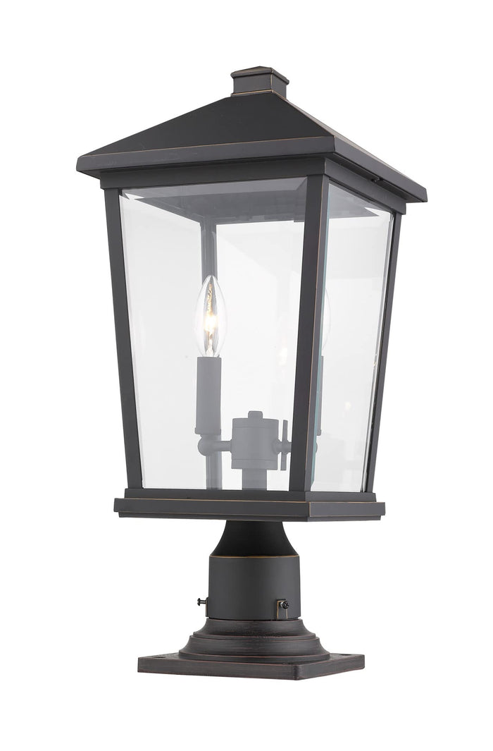 Open Box - Z-Lite 568PHBR-533PM-BK - Post Lights Outdoor Lighting