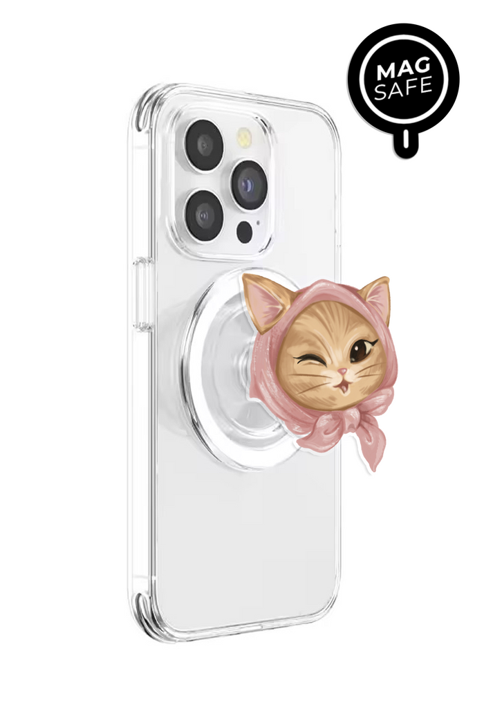 Peek-A-Meow - GRIPUP™ MagSafe Limited Edition MF x Loucase Collection Phone Grip | LOUCASE