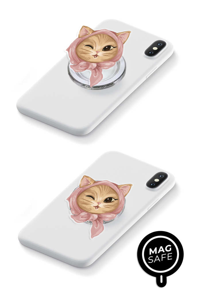 Peek-A-Meow - GRIPUP™ MagSafe Limited Edition MF x Loucase Collection Phone Grip | LOUCASE