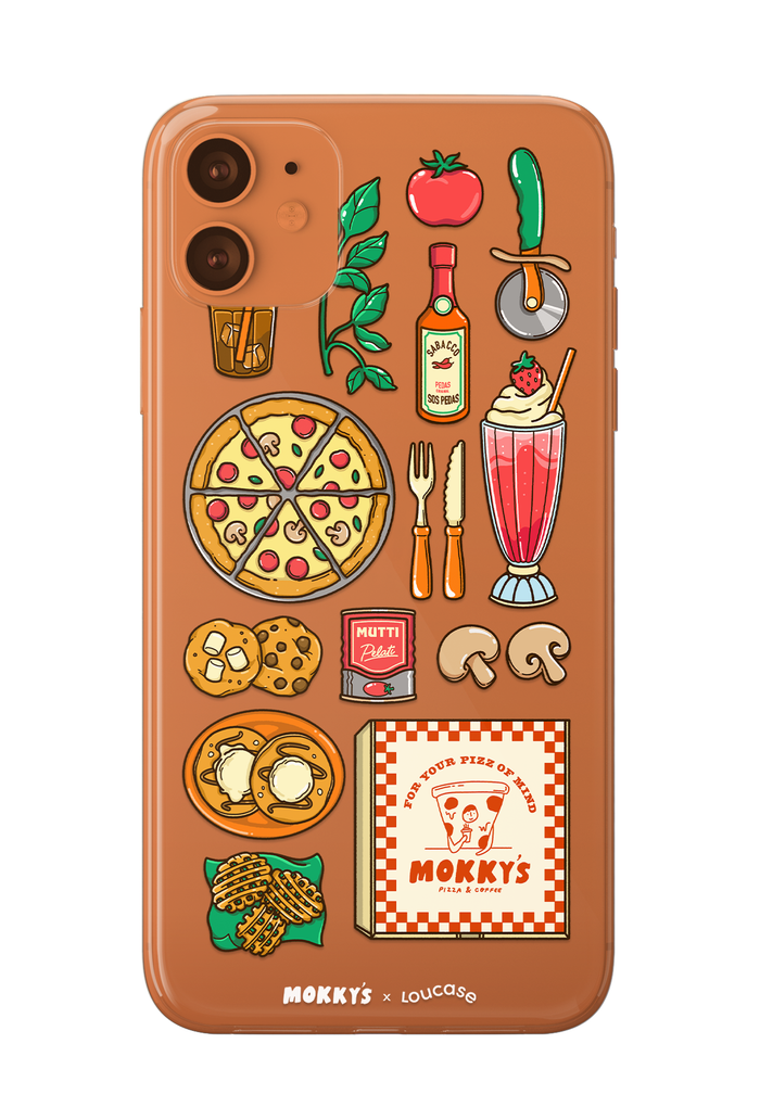 Pizz of Mind - KLEARLUX™ Limited Edition Mokky's x Loucase Phone Case | LOUCASE