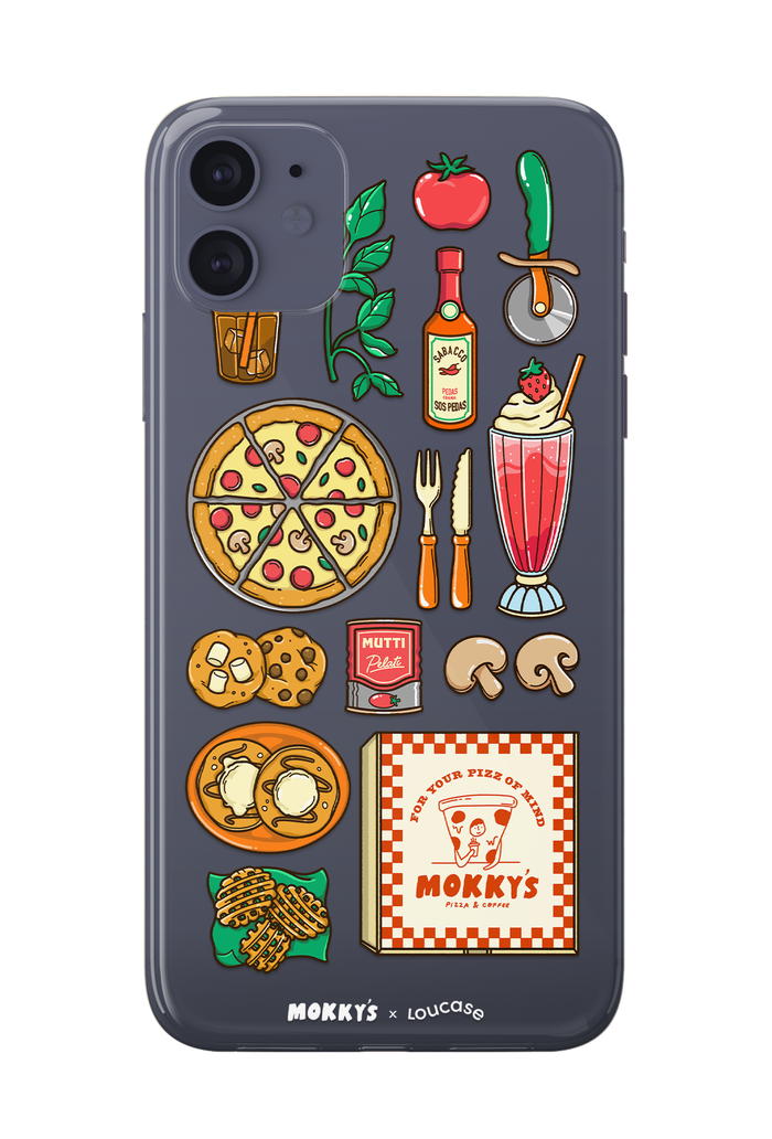 Pizz of Mind - KLEARLUX™ Limited Edition Mokky's x Loucase Phone Case | LOUCASE