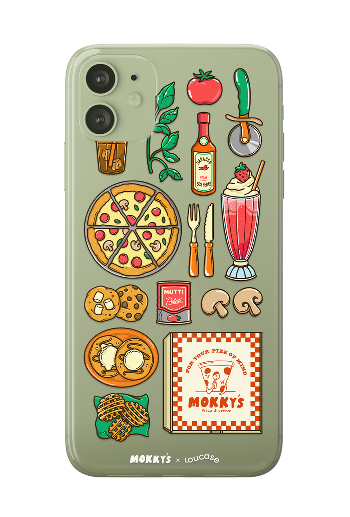 Pizz of Mind - KLEARLUX™ Limited Edition Mokky's x Loucase Phone Case | LOUCASE