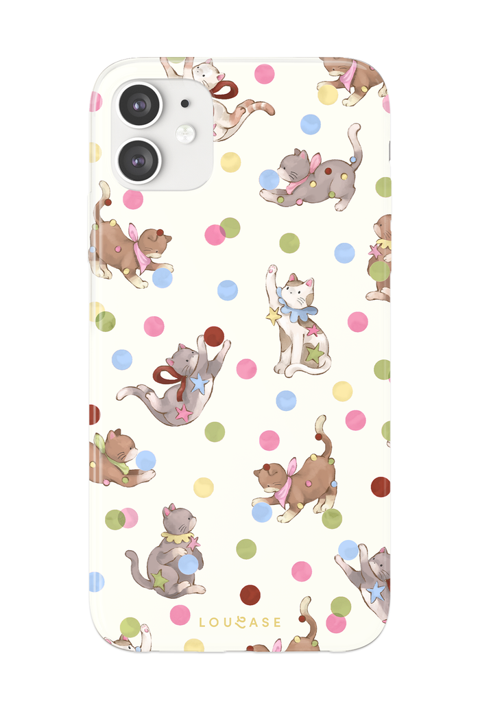 Polka Paws - KLEARLUX™ Special Edition Whimsicat Collection Phone Case | LOUCASE