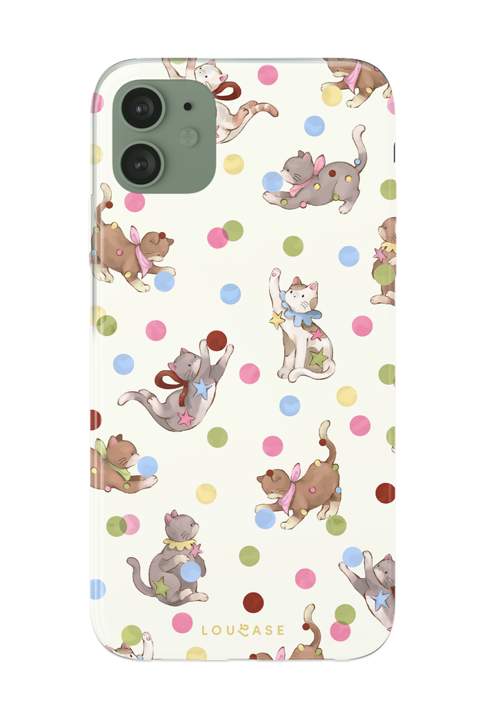 Polka Paws - KLEARLUX™ Special Edition Whimsicat Collection Phone Case | LOUCASE