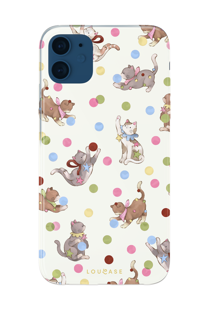 Polka Paws - KLEARLUX™ Special Edition Whimsicat Collection Phone Case | LOUCASE