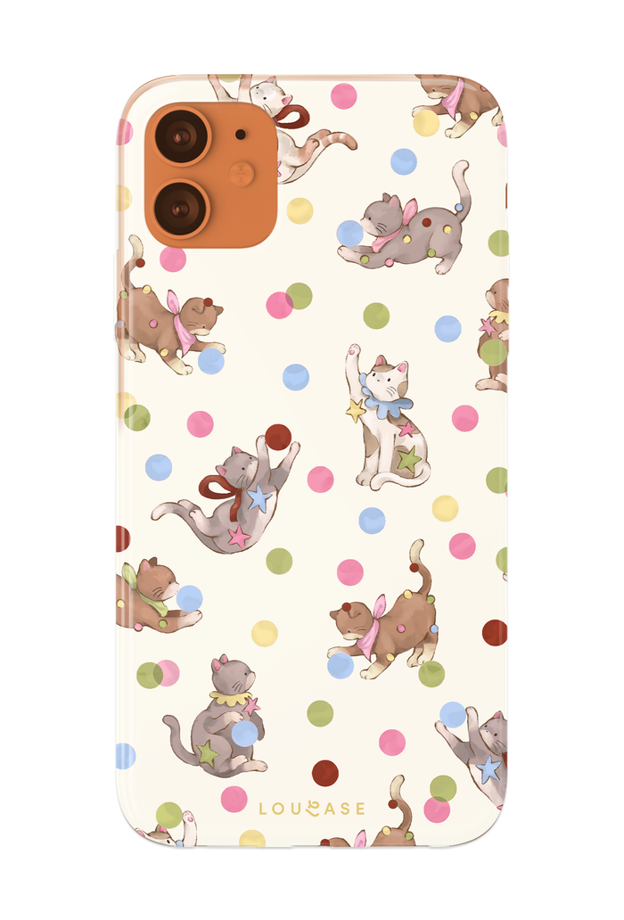 Polka Paws - KLEARLUX™ Special Edition Whimsicat Collection Phone Case | LOUCASE