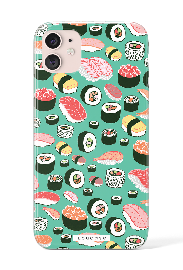 Sushi Teal KLEARLUX™ Phone Case | LOUCASE
